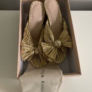 Loeffler Randall Gold Shoes